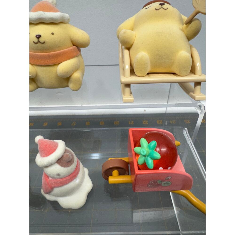 Sanrio Pompompurin Pom Pom Purin & Friends Figurine lot of 11 Pieces Cat Snowman - Picture 6 of 8